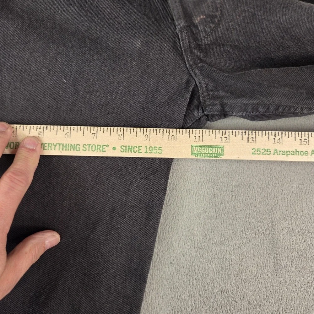 VTG Levis 501 Jeans Mens 31x32‎ (Fits 26x28) Black Denim Button Made In USA 90s